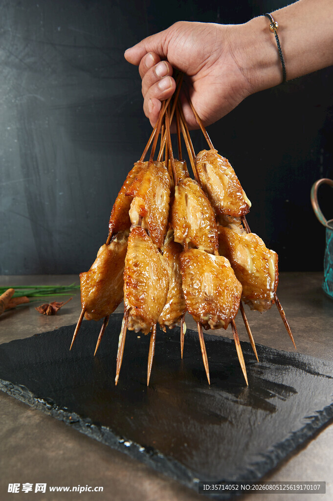 美味烤串诱人呈现