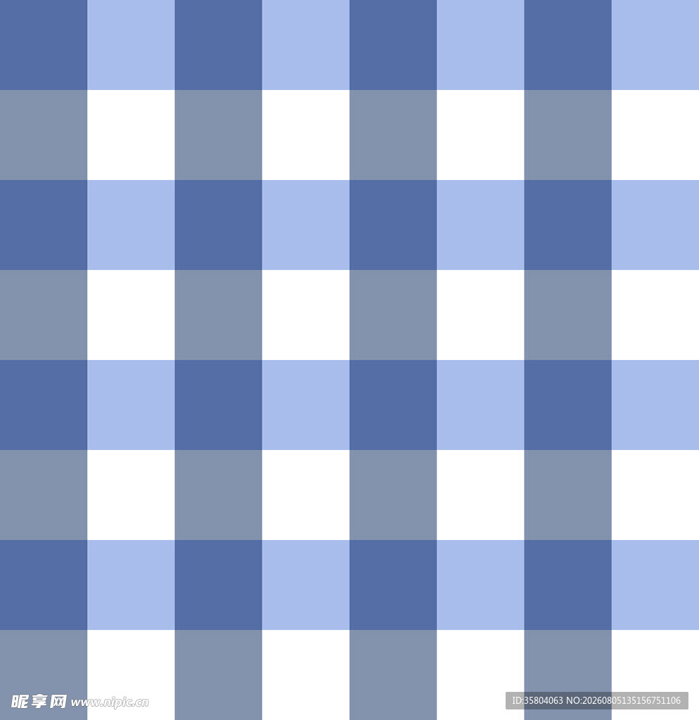 蓝白格子图案纹理