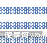 蓝白几何图案条纹装饰