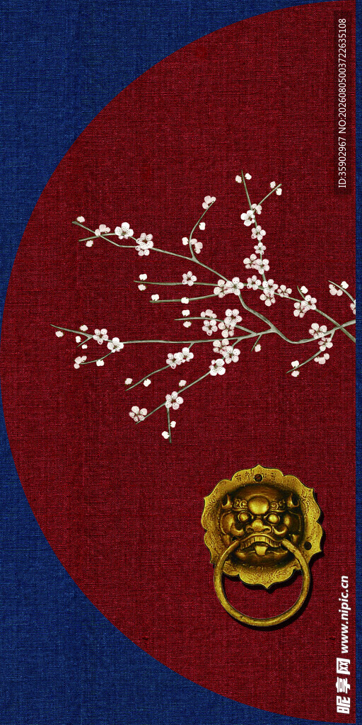 中国风中式花卉背景素材