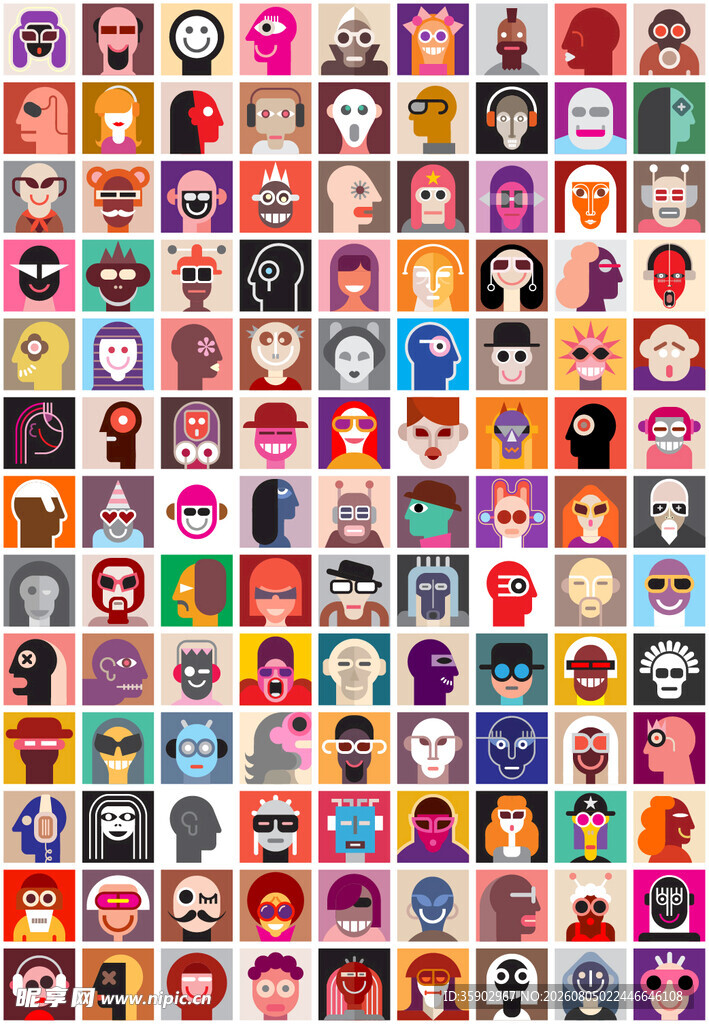 多彩卡通头像集合