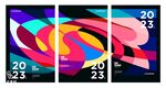 2023年多彩日历设计图