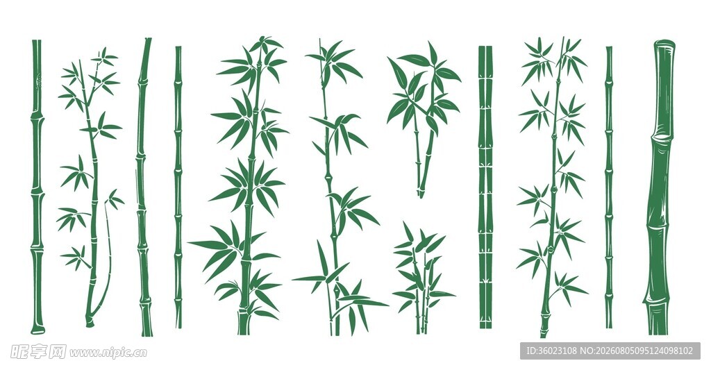 绿色竹子素材