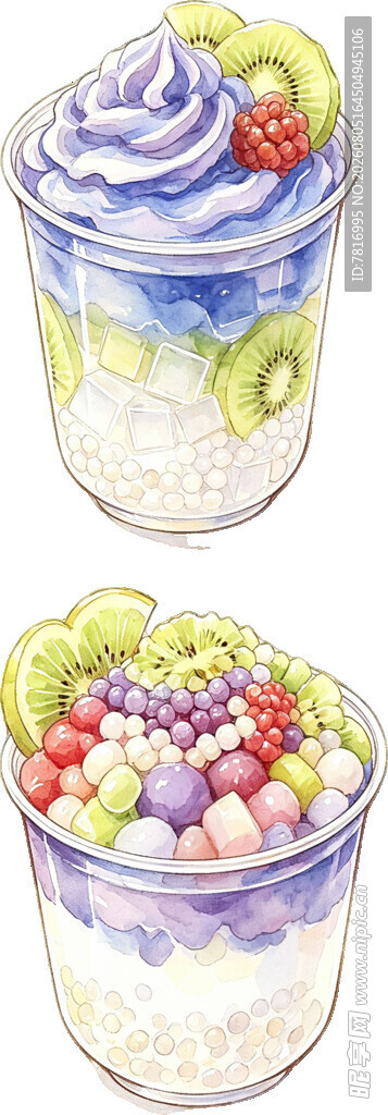 美味缤纷水果酸奶杯