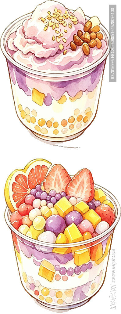 美味缤纷水果酸奶杯