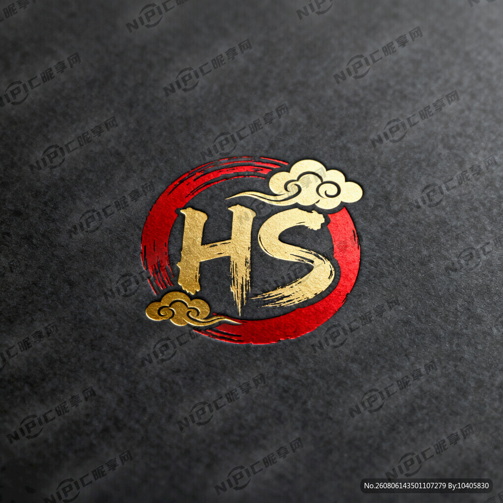 用HS字母组合一个LOGO