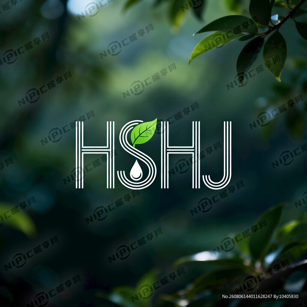 用HSHJ字母组合一个绿色环保