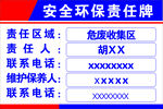 安全环保责任牌信息展示