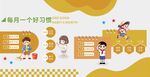 小学生每月一个好习惯校园文化