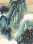 云雾山水图