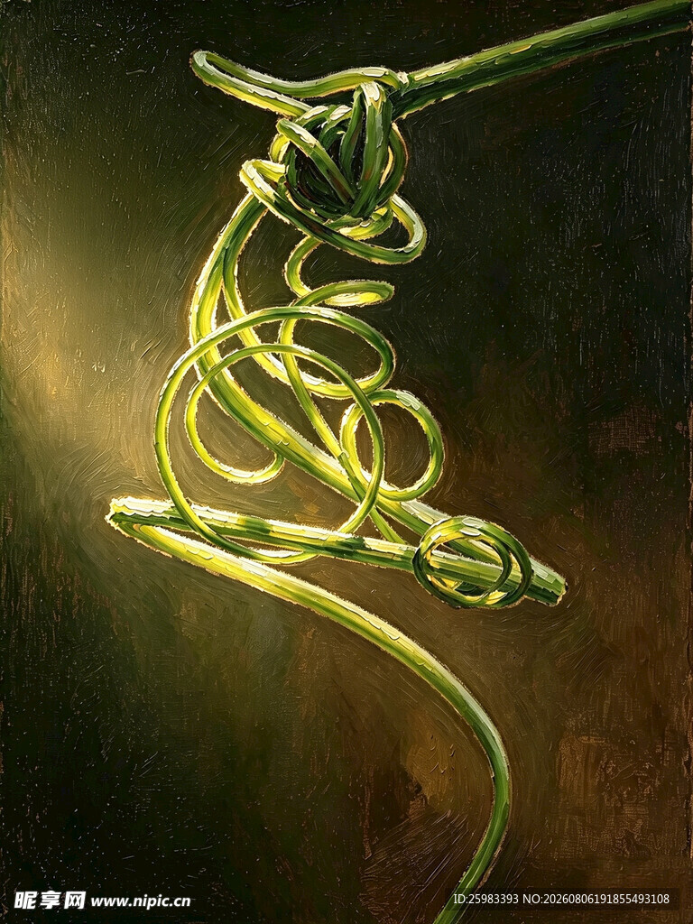 面条美食油画