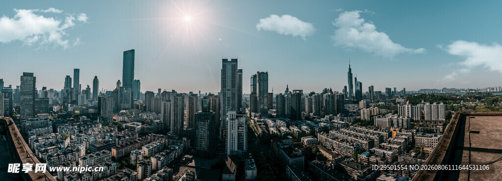 城市天际线俯瞰壮观景象