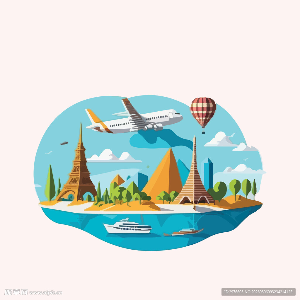 环球著名景点插画之旅