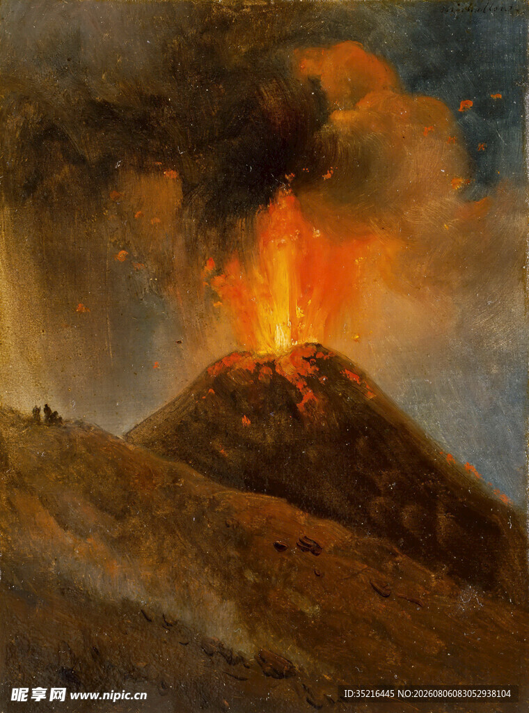 火山喷发壮丽景象