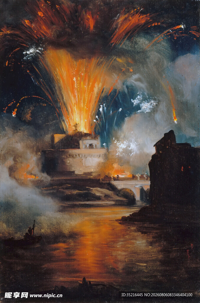 火山爆发壮丽景象