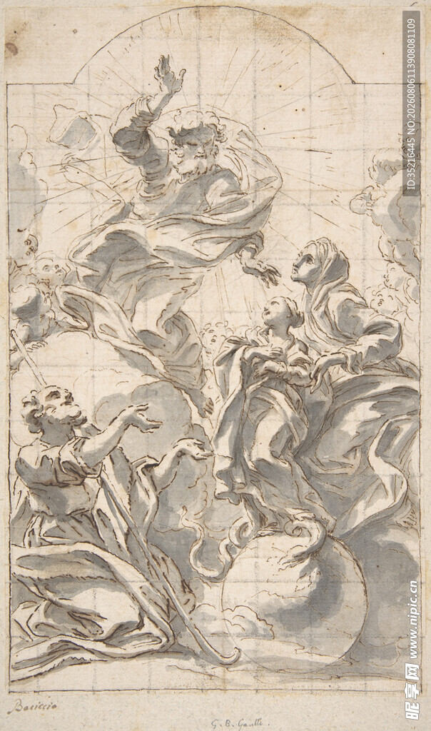 古典神话场景插画