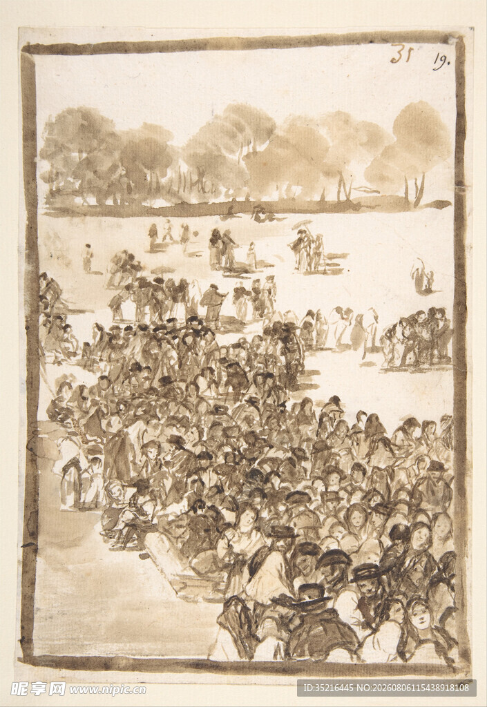 古代战场行军场景图