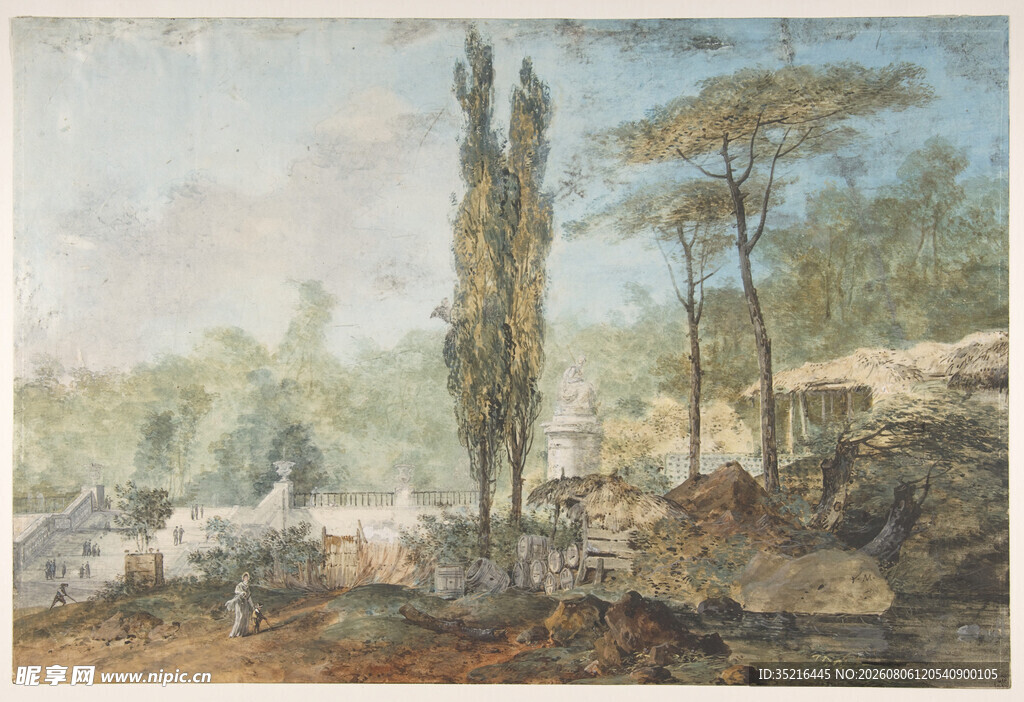 乡村风景油画