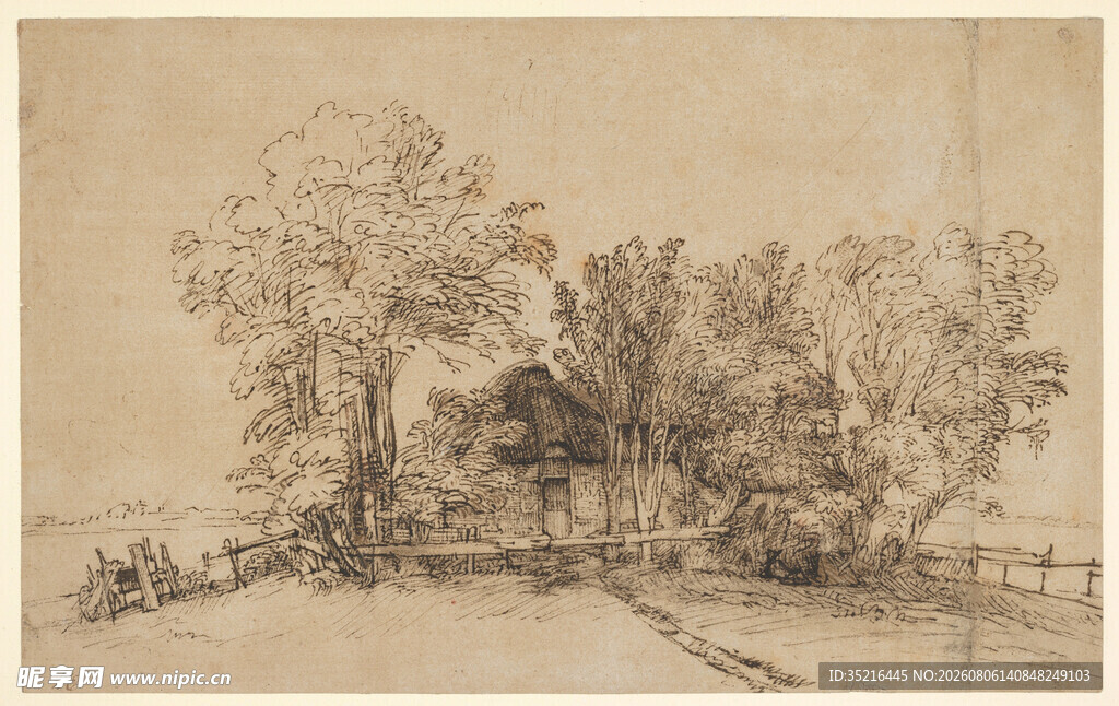 乡村风景素描