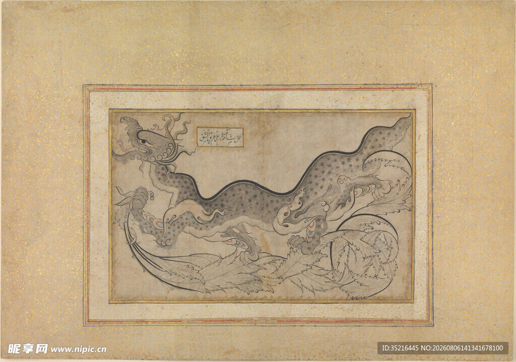 古代神兽图案画作