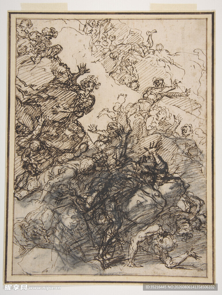 古典风景素描画作