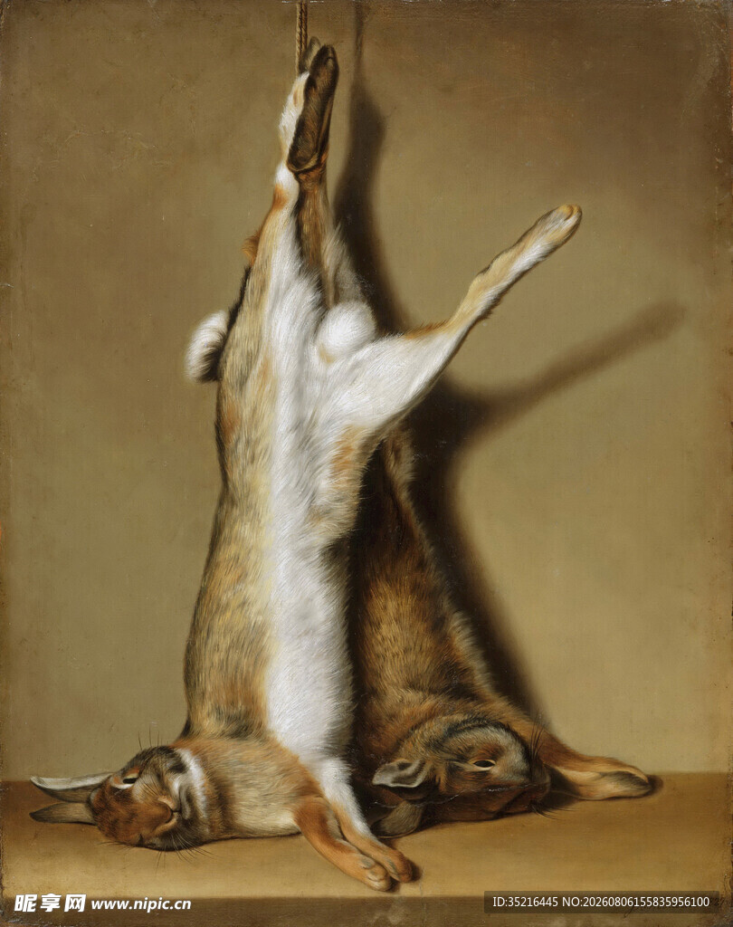 古典风格猎物静物绘画