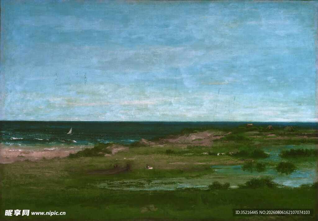 海边风景油画