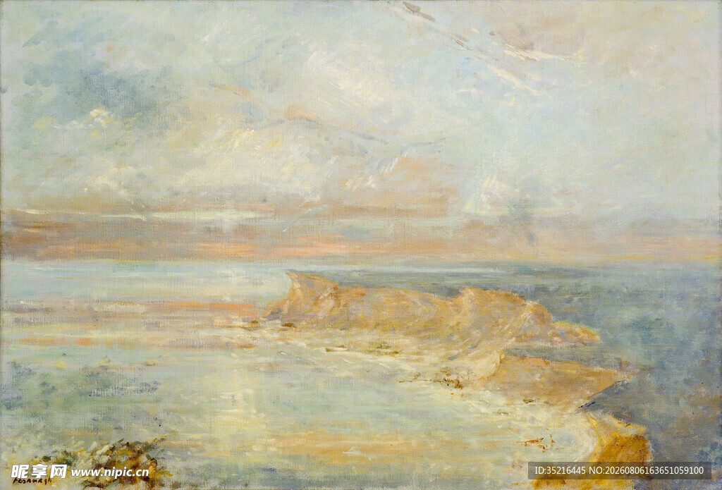 海边风景油画