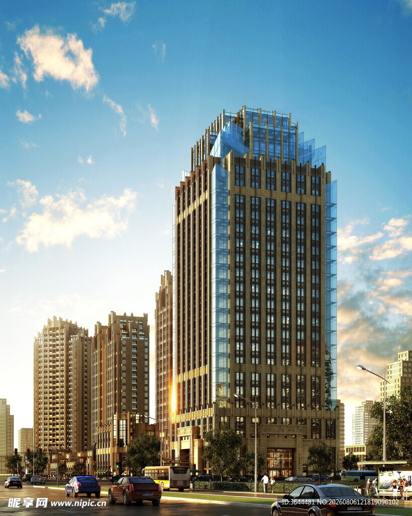 城市繁华高楼景观