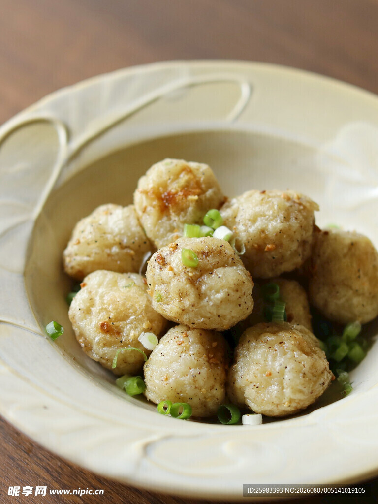 葱花鱼丸