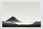 山水矢量背景