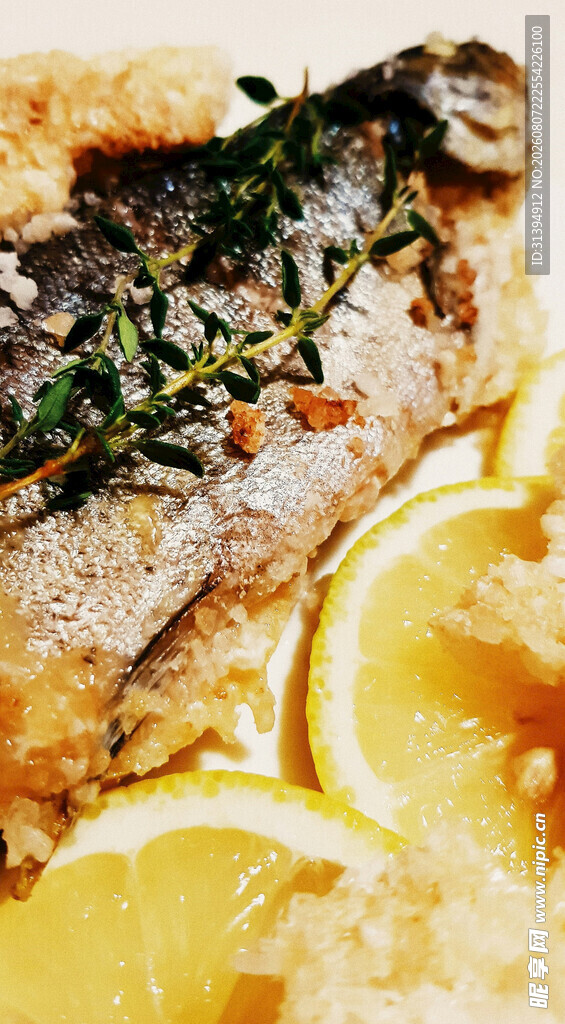 柠檬香草烤鲜鱼