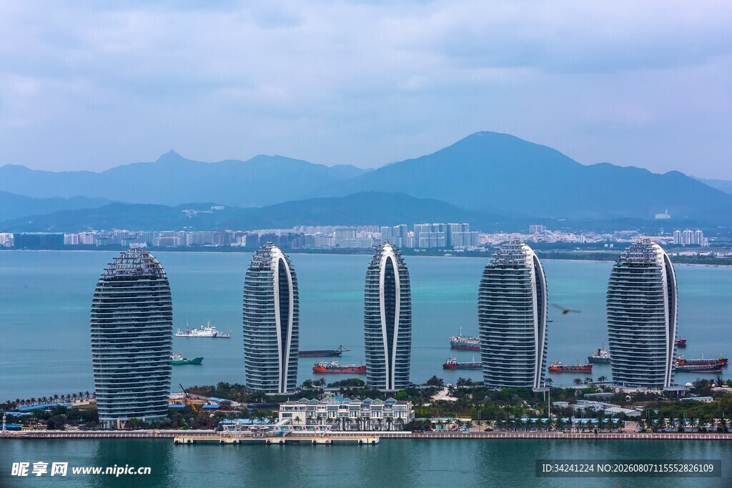 三亚凤凰岛海景风光