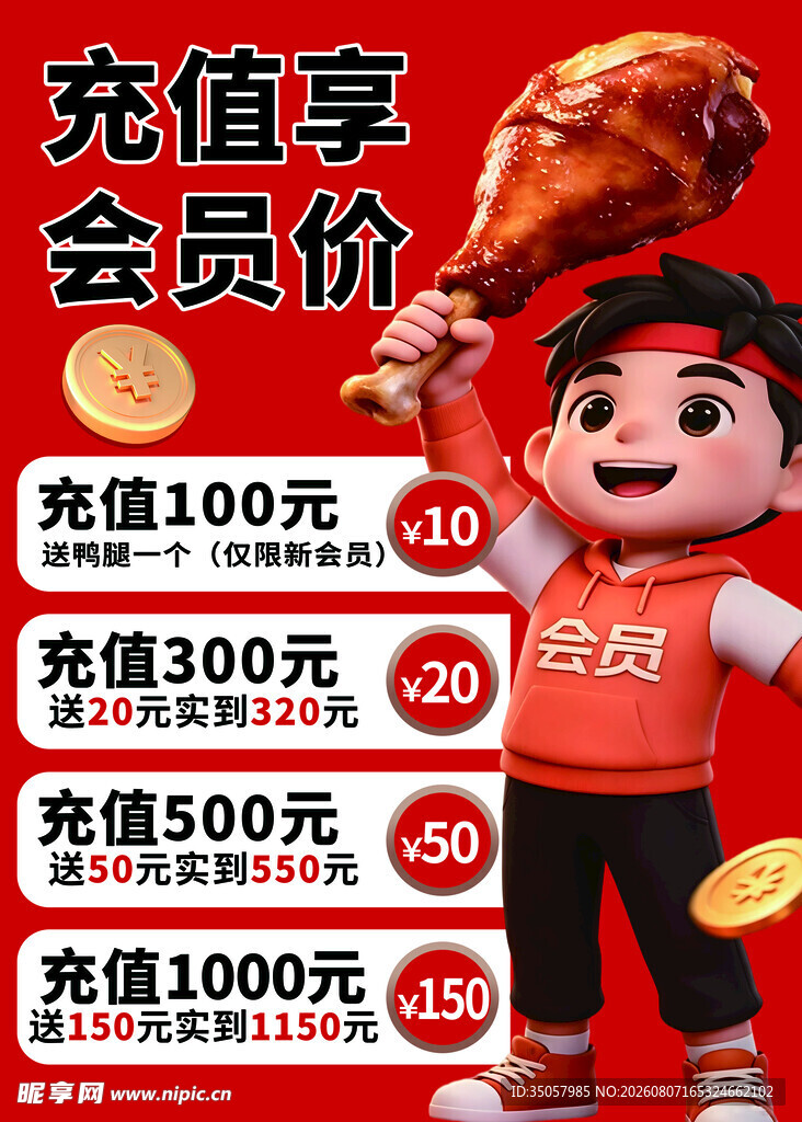 充值享会员价