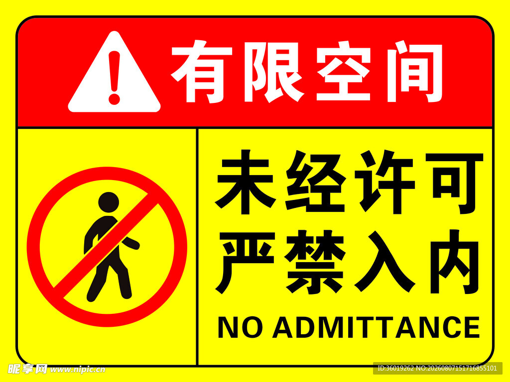 有限空间标识牌