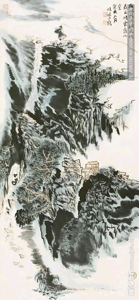高山流水图