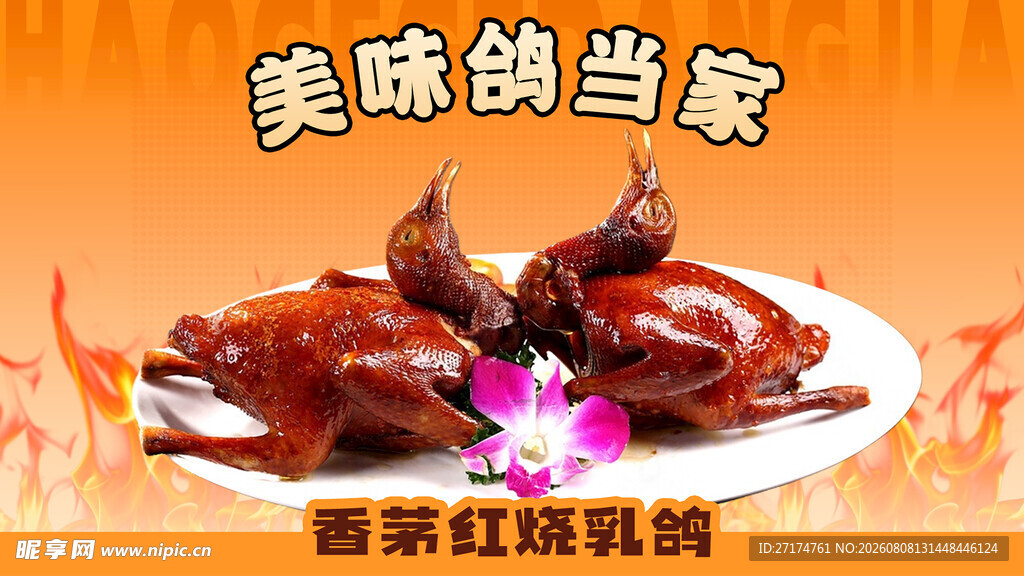 红烧鸽子套餐图