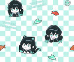 可爱黑猫少女动漫图案