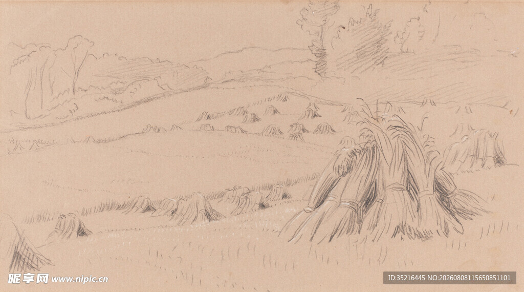 素描风景图