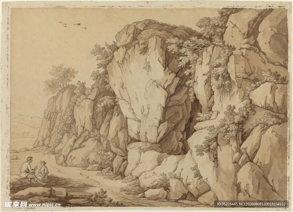 古代山水风景绘画