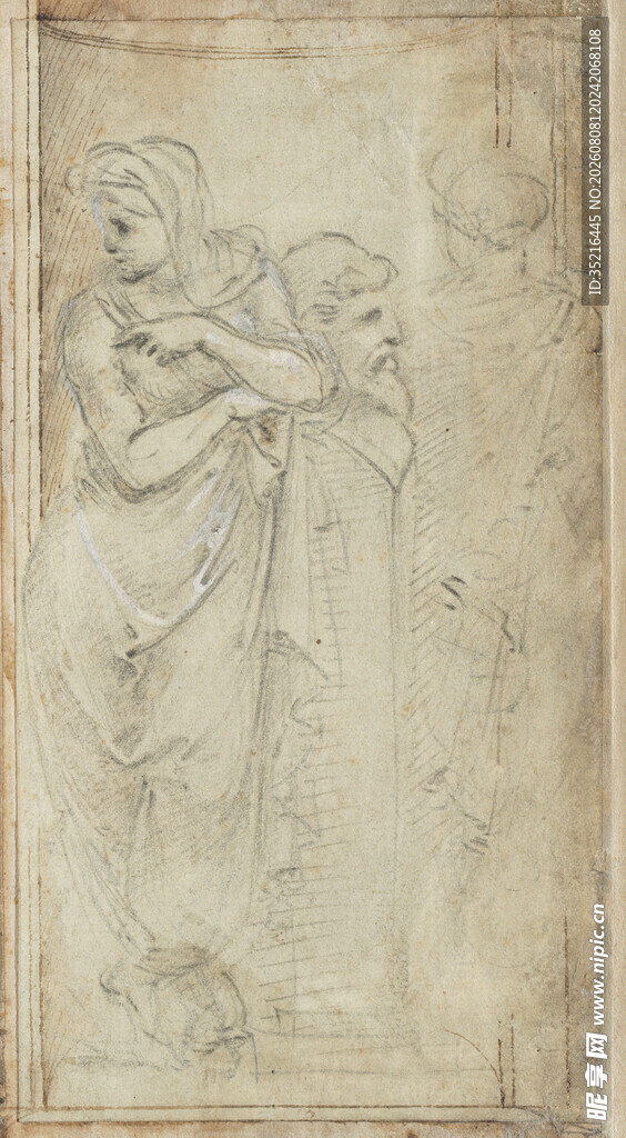 古典人物素描艺术画作