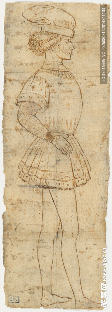 古代人物服饰线描图