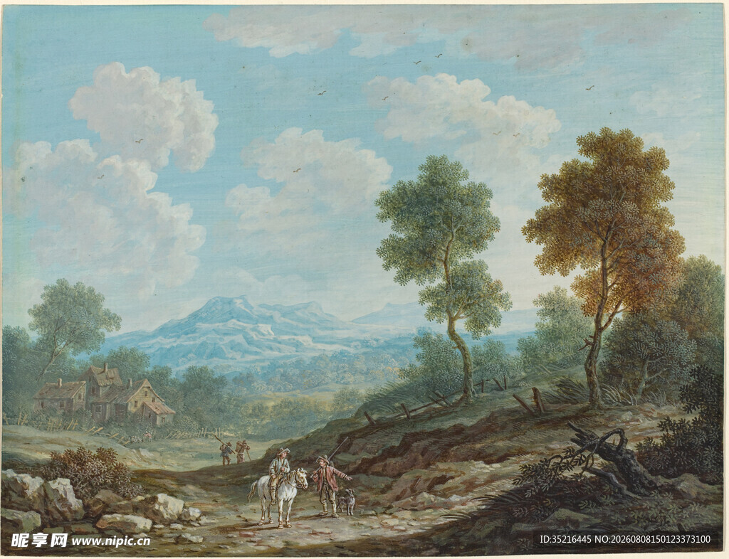 田园风景油画