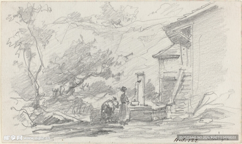 乡村风景素描