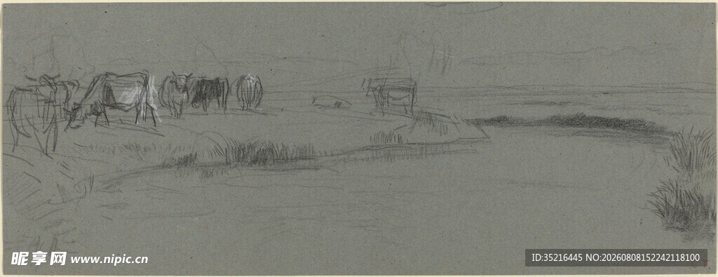 灰白抽象风景画面