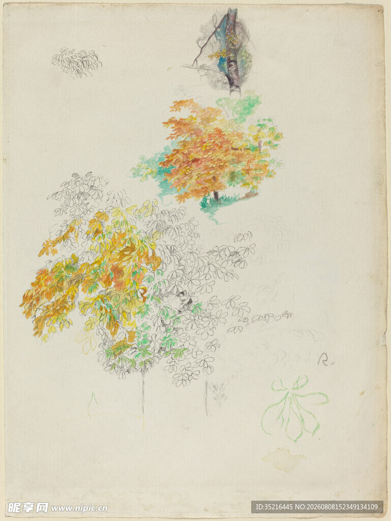 中式花鸟绘画艺术作品