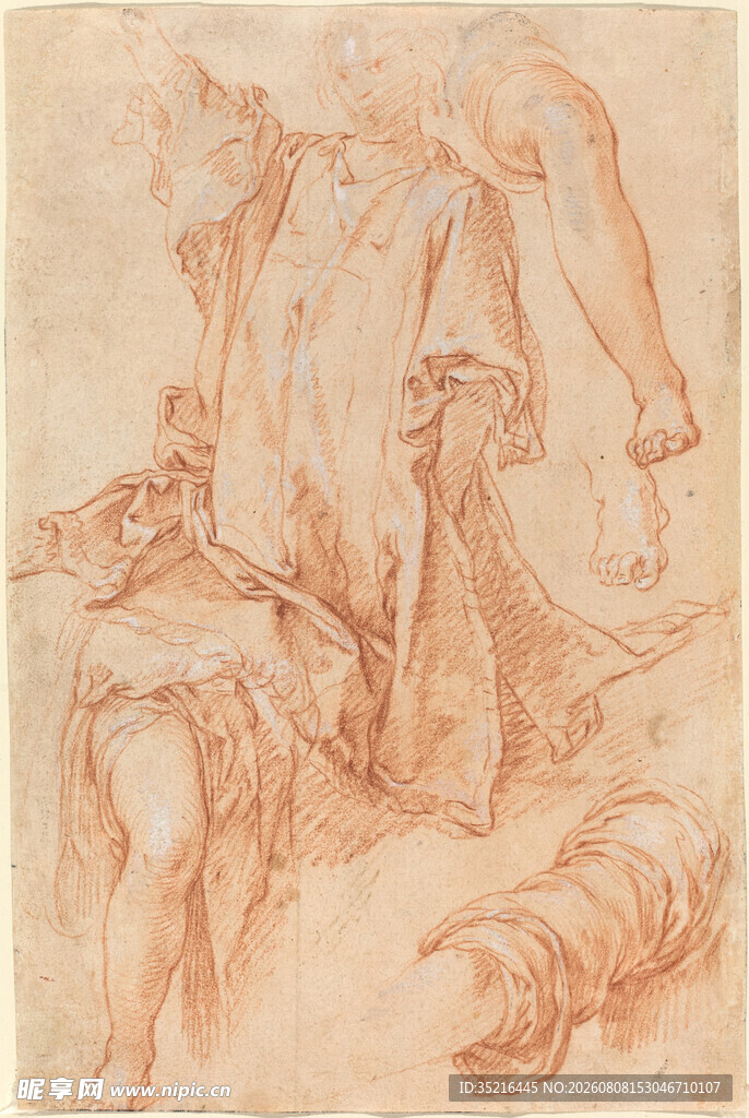 古典人物素描画作