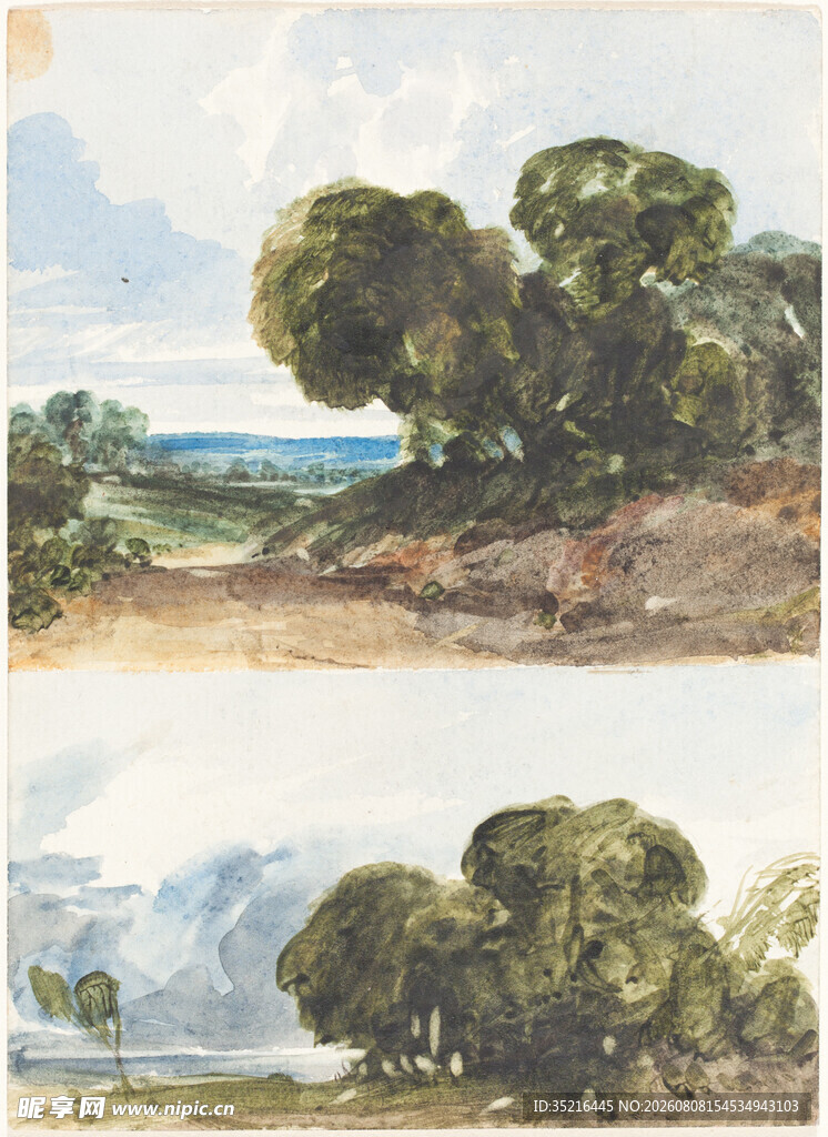田园风景油画作品欣赏