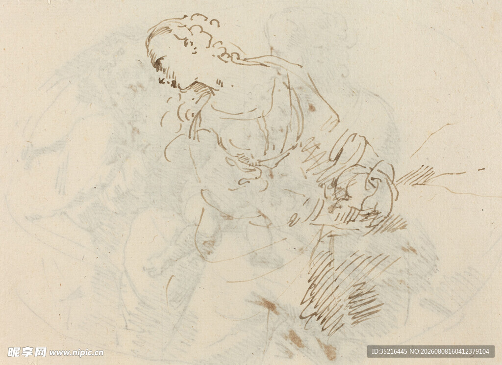 人物素描画作