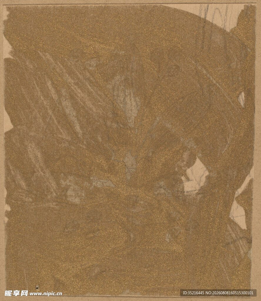 抽象棕色调艺术画作